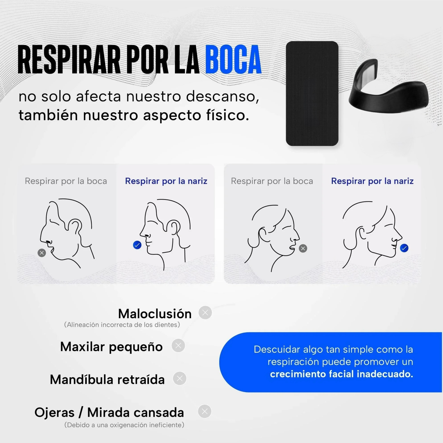 Respirum® Pack Descanso Profundo (Tira nasal + Cinta bucal)