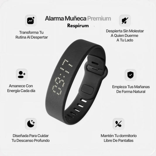 Respirum® Pulsera despertador con vibración silenciosa