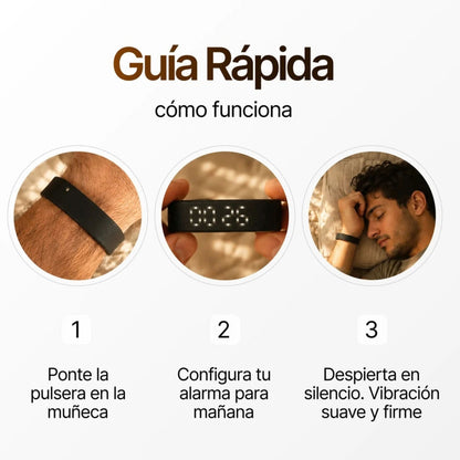 Respirum® Pulsera despertador con vibración silenciosa