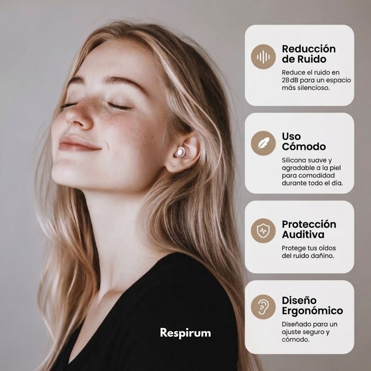 Respirum® Tapones reductores de sonido