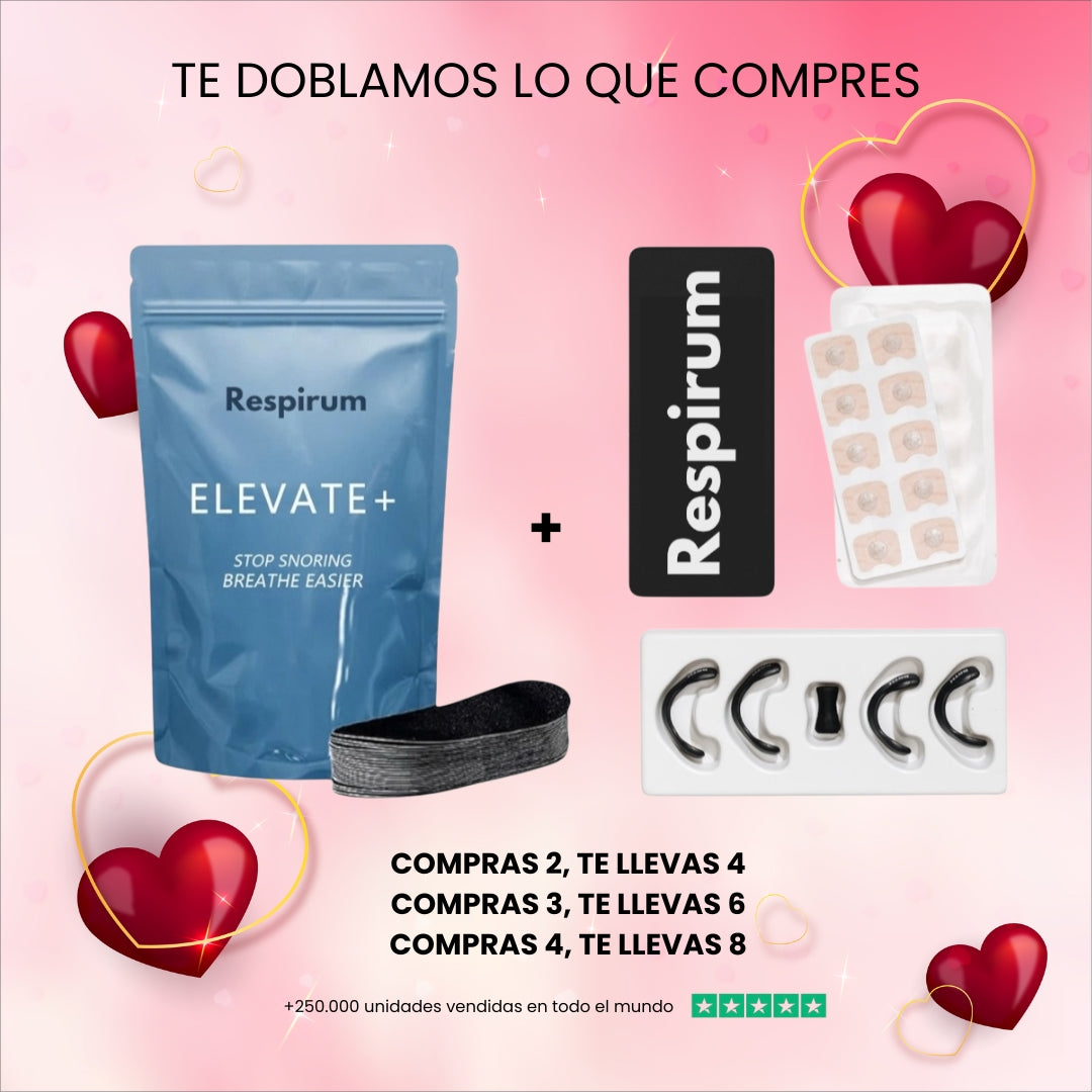 Respirum® Pack iniciación a la respiración nasal (Tira nasal + Cinta bucal)