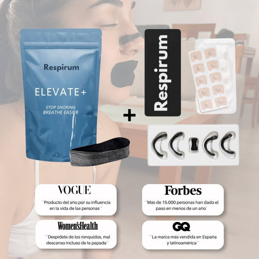 Respirum® Pack iniciación (Tira nasal deportiva + Cinta bucal)